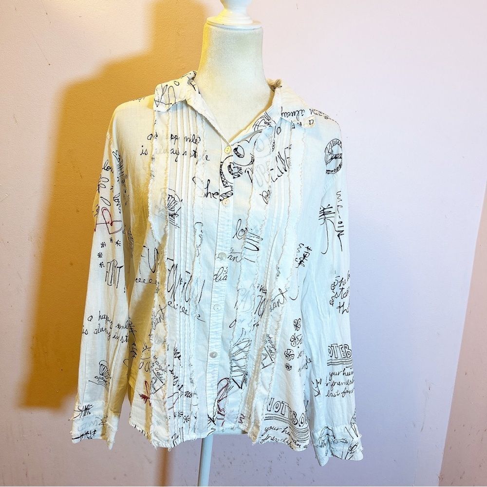 Chico’s Button Shirt Woman Medium
